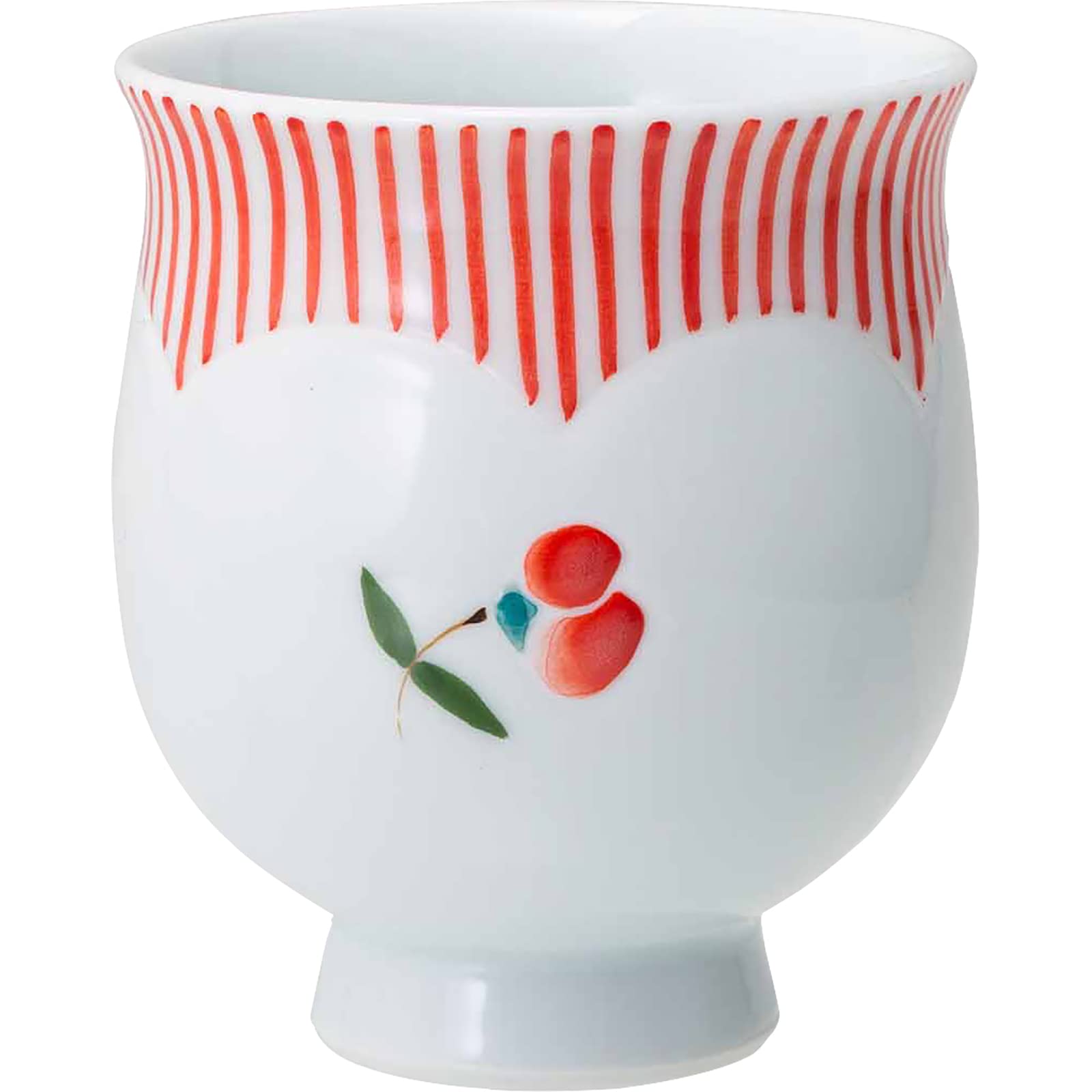 

Hasamiyaki Matsuyuki Toen Tea Cup Small Fuuka Red Made in Japan 20429
