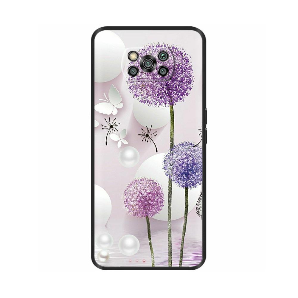 Etui na Poco X3 Pro Motyl Serce Miękkie Płynne Silikonowe Pełna Ochrona Etui dla Xiaomi Poco X3 NFC Pokrowiec Dla Poco X3 PocoX3