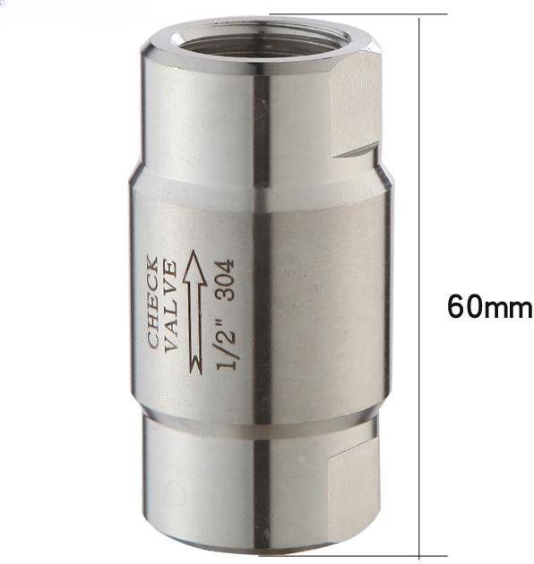 Presiune înaltă 1/8" 1/4" 3/8" 1/2" 3/4" 1" BSP Femelă Oțel Inoxidabil 304 316 Supapă de Verificare Unidirecțională Fără Retur Abur Apă Ulei