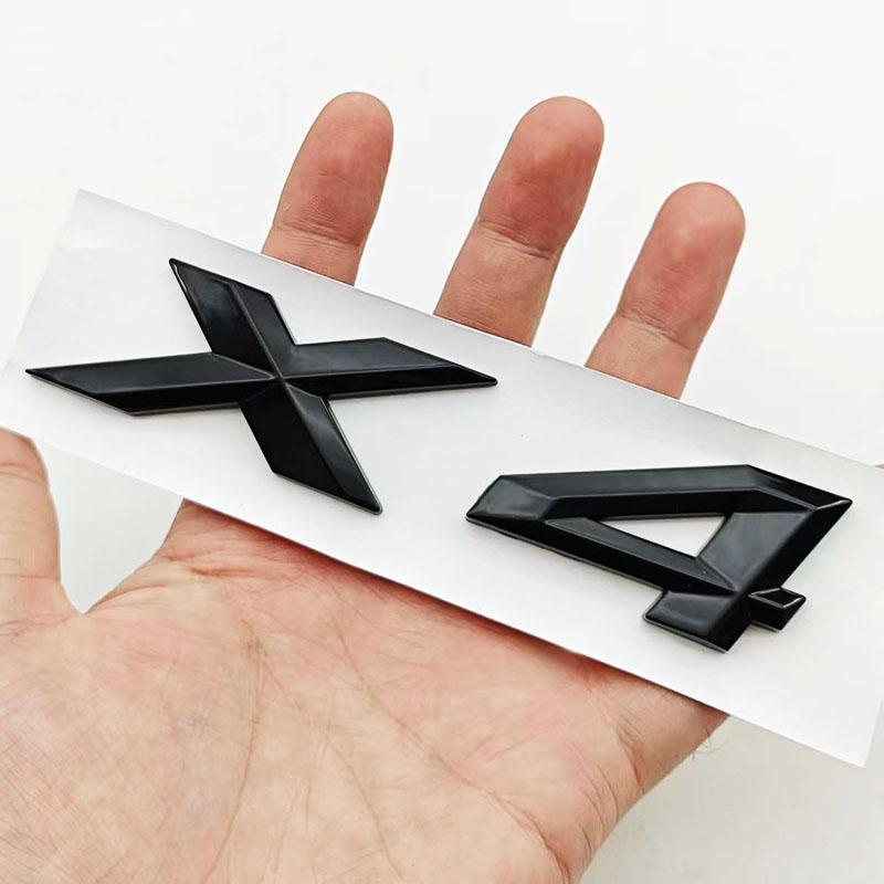 NEW 3D ABS Car Styling Logo X2 X4 Badge Sticker Rear Trunk Emblem Decals For BMW X2 X4 F39 F26 Auto Marking Accessories