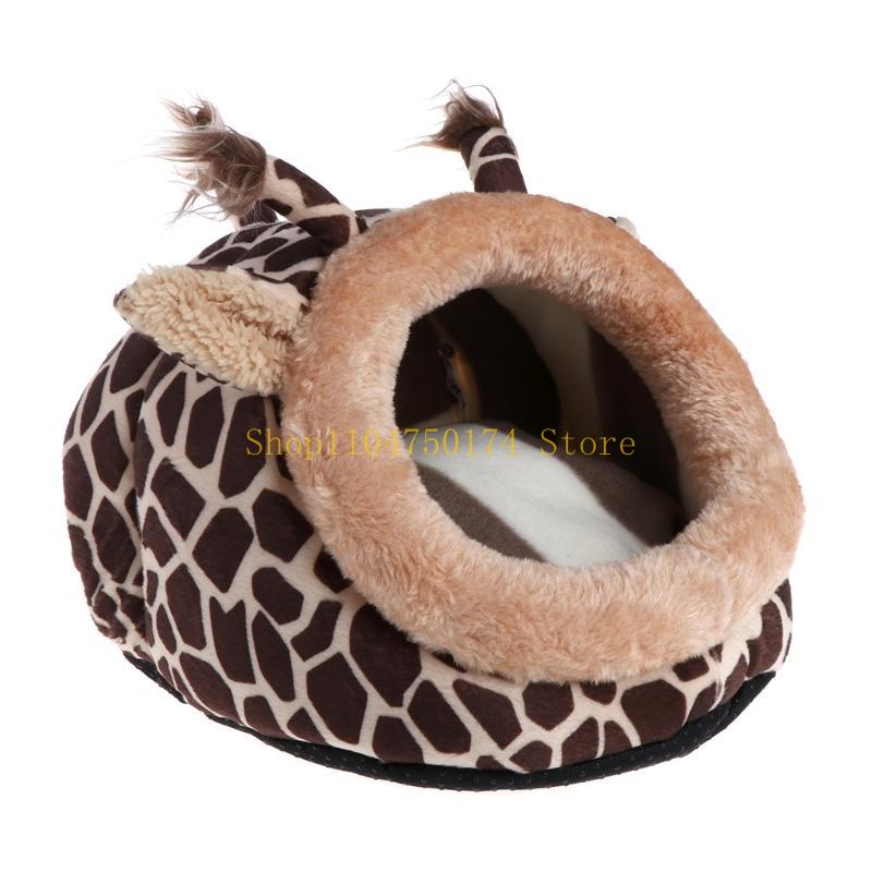 Hamster Hideouts Cage House Accessorie for Rodent Chinchilla Hedgehog Hamster Nest House Pet Sleeping Cave top sale giraffe