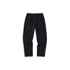 Anta Training Series Solid Color Mid Waist Straight Leg Casual Pants Women Bottoms Basic-Black 162347325-1