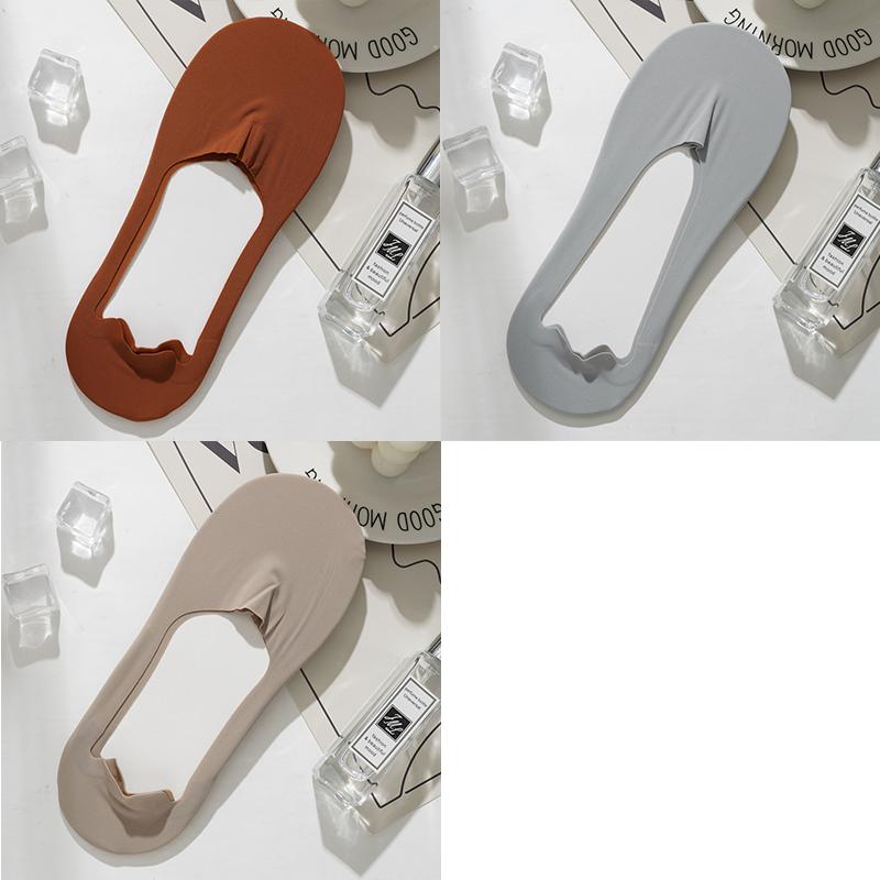 

3 пары/лот мужские летние невидимые носки-лодочки, подходящие к повседневным нескользящим коротким хлопковым носкам с низким вырезом, невидимым для глаз One size