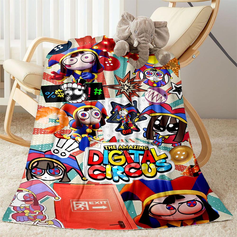 Digital Circus2 Blankets Are Suitable for Living Rooms,making Them an Ideal Choice for Outdoor Travel and Gifts.