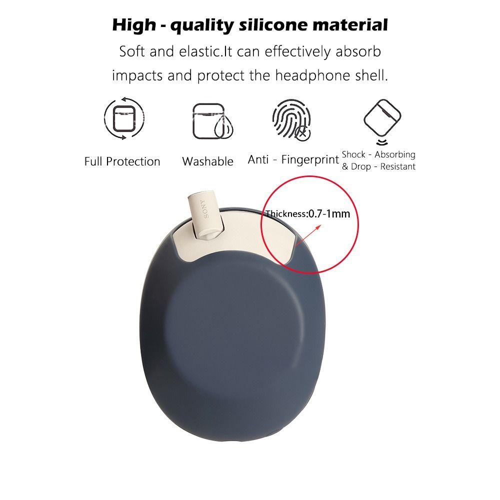 Anti-scratch Wireless Headphones Cover Soft Headset Pad for Sony WH-1000XM6 Bluetooth Headset