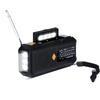 Solar-Powered Hand-Crank Multifunction Emergency Radio with Flashlight