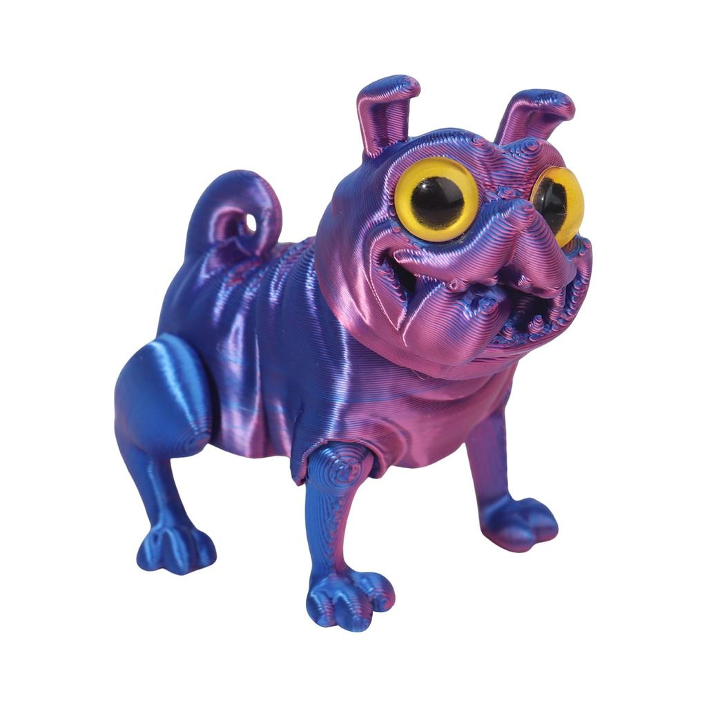 3D Printed Multi-color Puppy Crafts Ornaments Gifts Creative Hand-made Animal Joint Activity Model