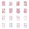 Leopard Print Valentine Day Kiss Lip Stickers Disposable Makeup Stickers  Live House