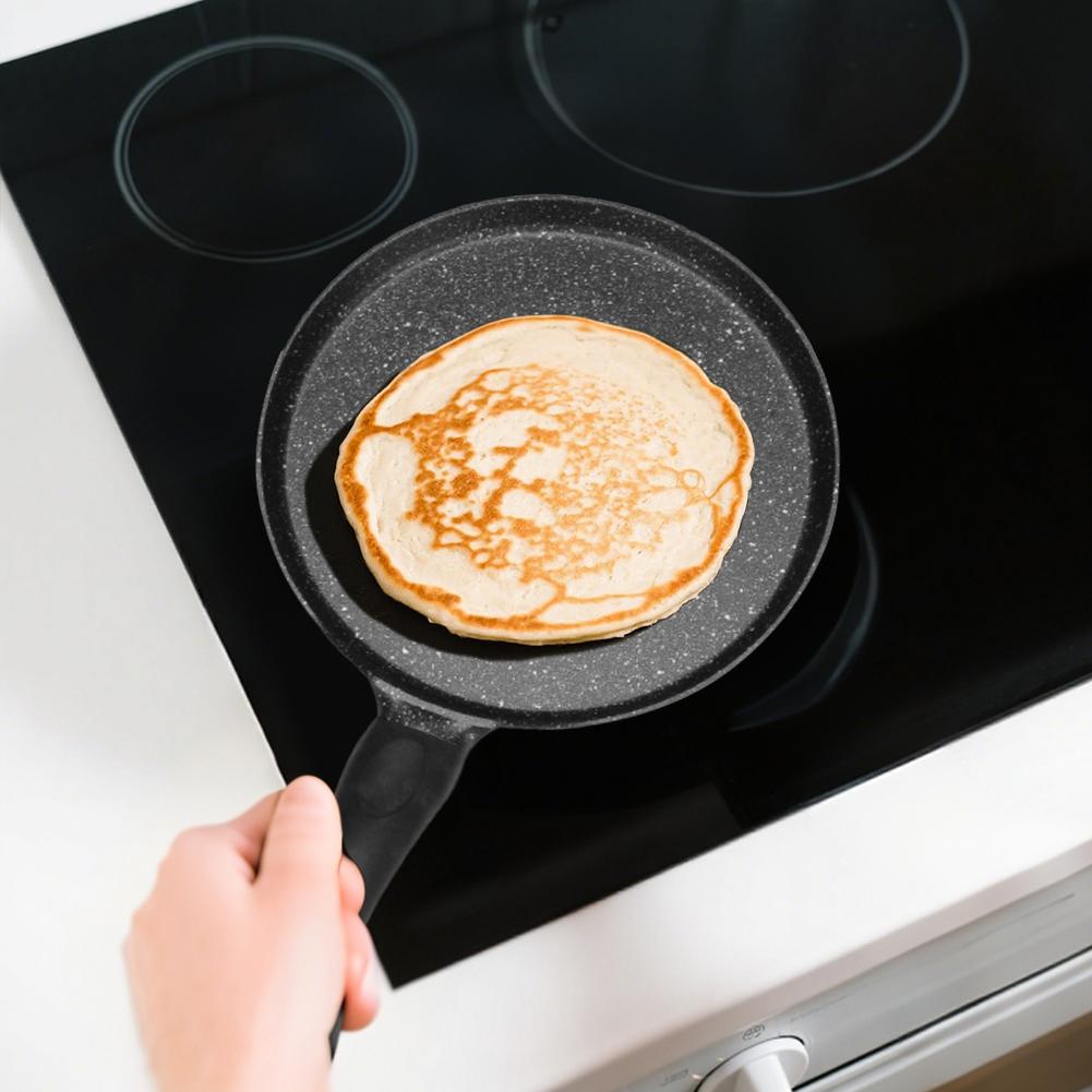 Professionelle Pfannkuchenpfanne 28cm, Große Antihaft-Pfanne für Familienfrühstück, Omelett-Crêpe-Maker, Induktionsfähig