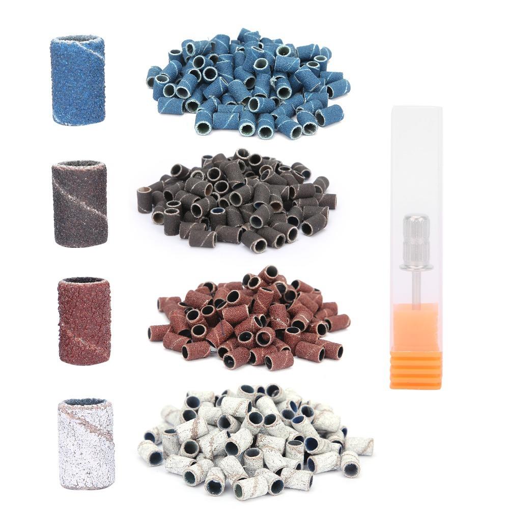 400pcs With Shaft Nail Art Sanding Bands Nail Drill Sanding Bands Nail Grinding