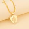 Guitar Plectrum Pendant Necklace Engraved Pendant Musician Necklace Jewelry