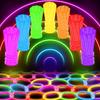 32/64pcs 8inch Colorful Glow Sticks with Connectors - Bulk Fluorescent Vibrant Party Supplies & Favors ZSY