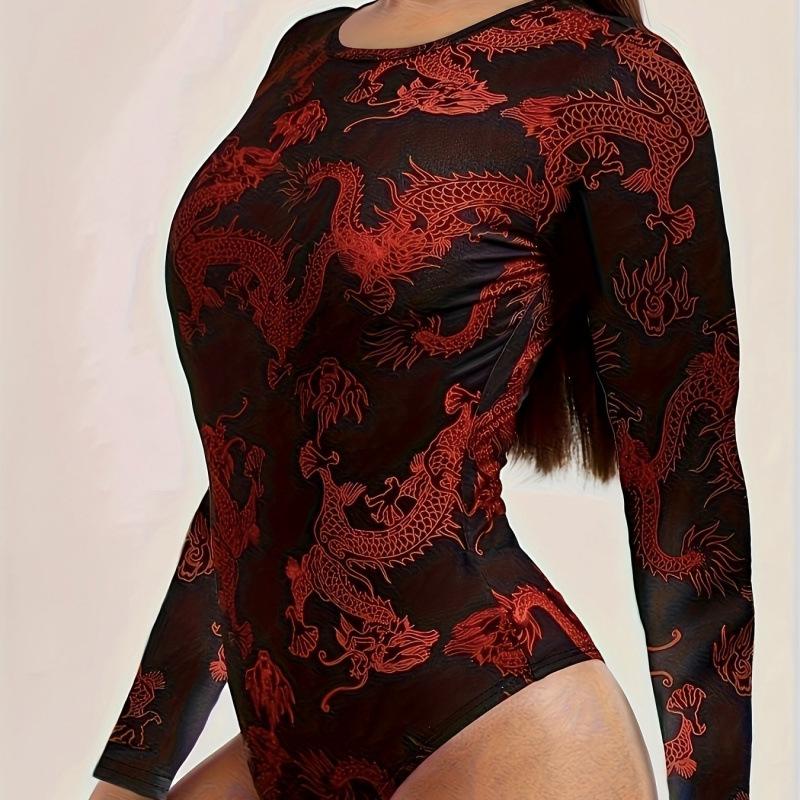 SHEIN Богемный Шик Мода W76532 M красный