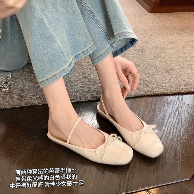 Riemchens Ballerinas Damen Schleife Runde Spitze Freizeitschuhe