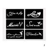 1 Sheet 6 Maps Body Art Paint Stencil Temporary Henna Tattoo Stencil Gifts Templates Decal DIY Flower Painting