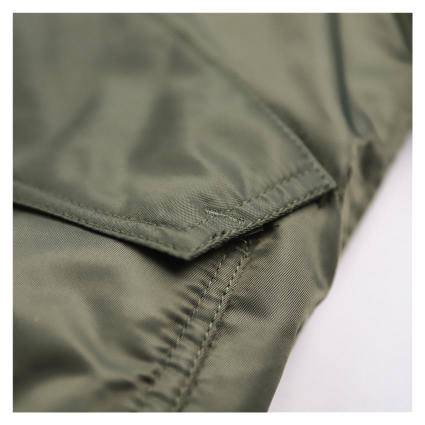 Normanlong Men's Trendy Cotton Pilot Jacket, Air Force Military Style with Turn-Down Collar, CWU-45P Baseball Jacket