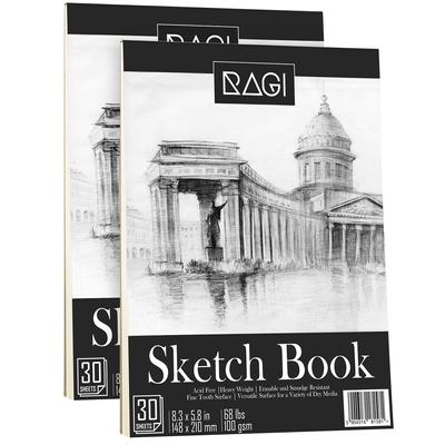Sketchbooks Set of 2 X A5, 60 Sheets 100g/m2