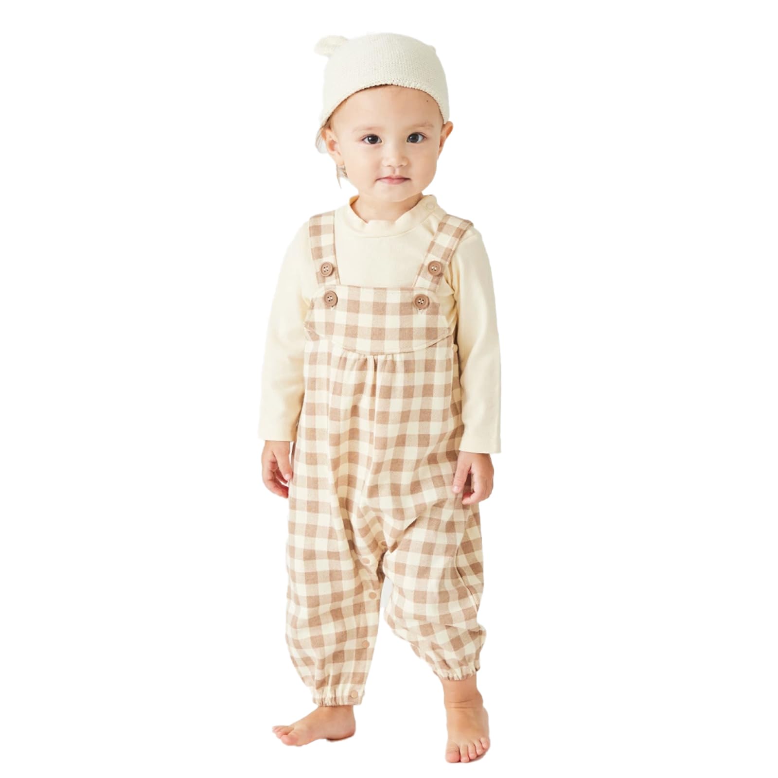 

ever closet Baby Toddler Overalls for Girls and Size Stretch Baby Ever Closet Overalls, Boys, 120, Gray, Cotton, Fall/Winter Clothes, Nursery, Gift,