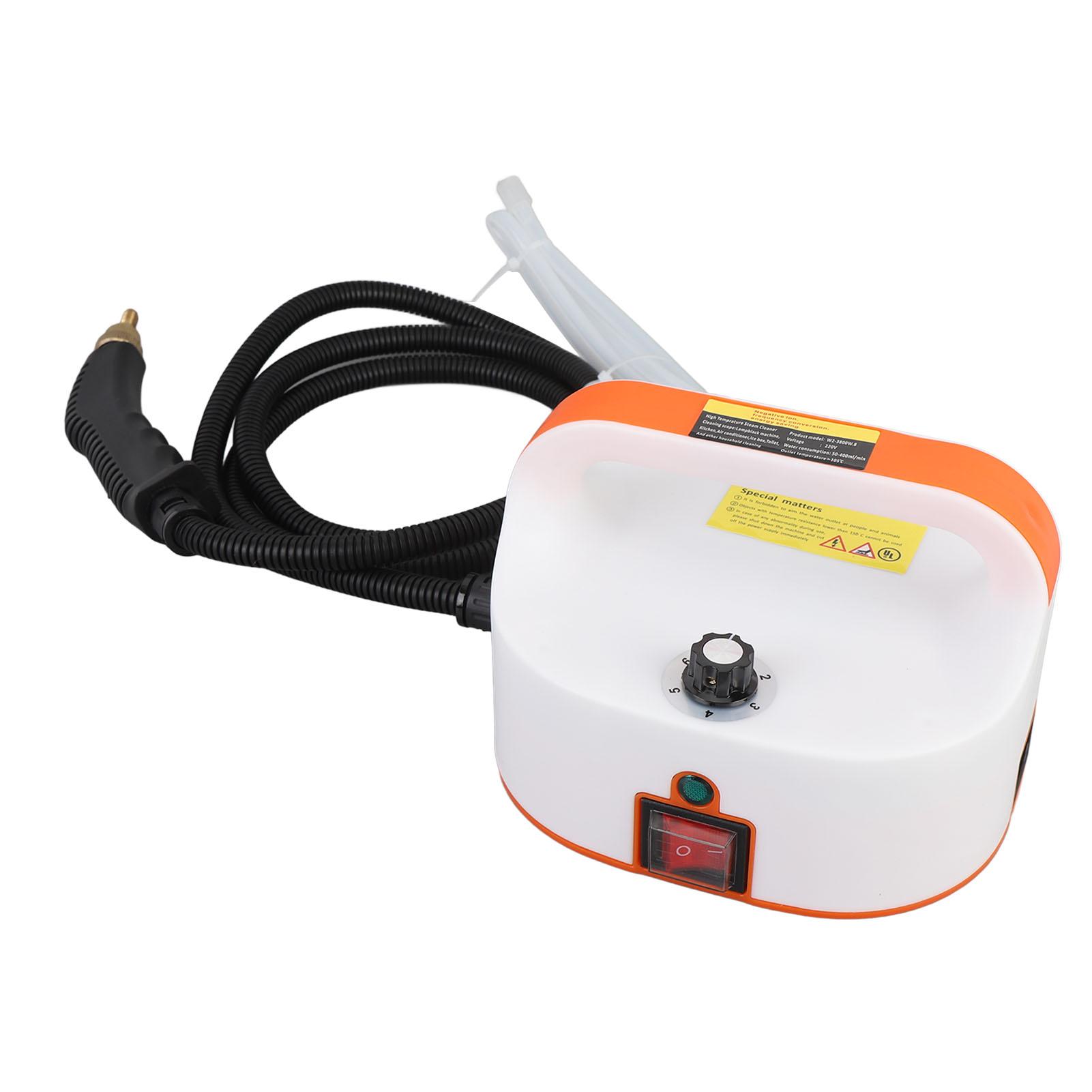 Handheld Steam Cleaner 50-400ML/MIN Portable 6 Speed Knob Multipurpose Pressurized Steam Cleaner US Plug 110V ABS