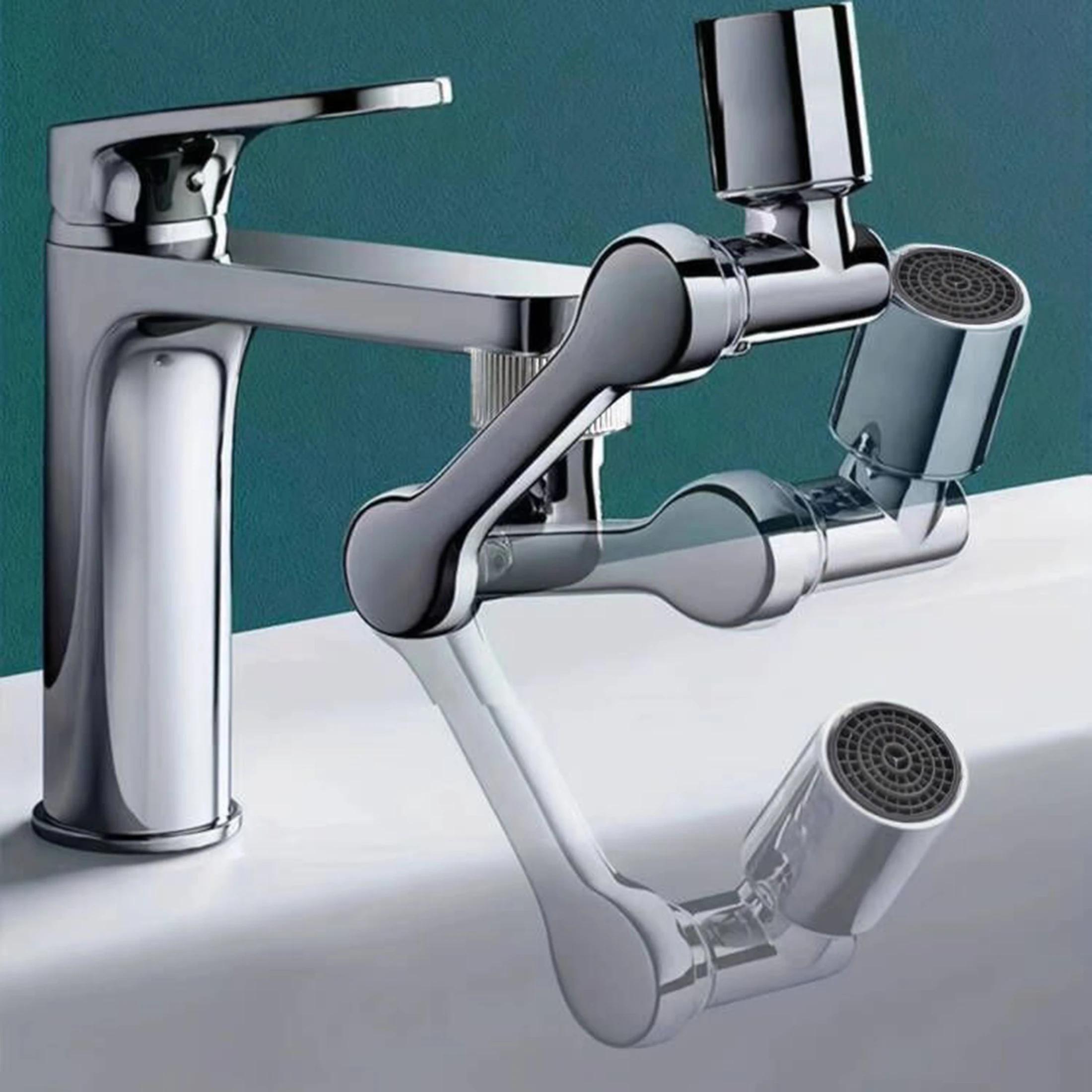 

New Universal Rotation Extender Faucet Aerator Plastic Splash Filter Kitchen Tap Washbasin Faucets Bubbler Nozzle Robotic Arm