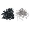 50 Pieces Plastic Roller Clips S Hook Stainless Steel Greenhouse Hook for Plant Pots, 50 Clips and 50 Hooks for Gardening and Planting