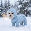 Winter Warm Pet Coat Dogs - Thick Graphene-Infused Fleece Jacket Waterproof Windproof 4-Leg Design