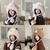 Winter Plush Cartoon Sheep Beanie Hat With Ear Protection For Girls And Kids