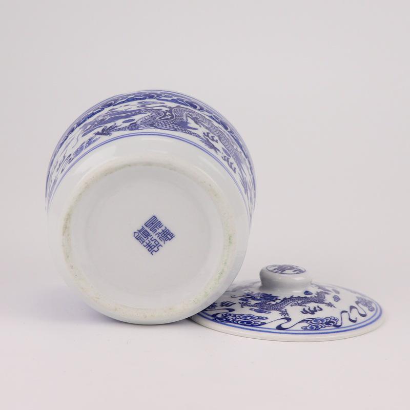 Chinese Porcelain Bird's Nest Ceramic Double Boiler & Steaming Bowl