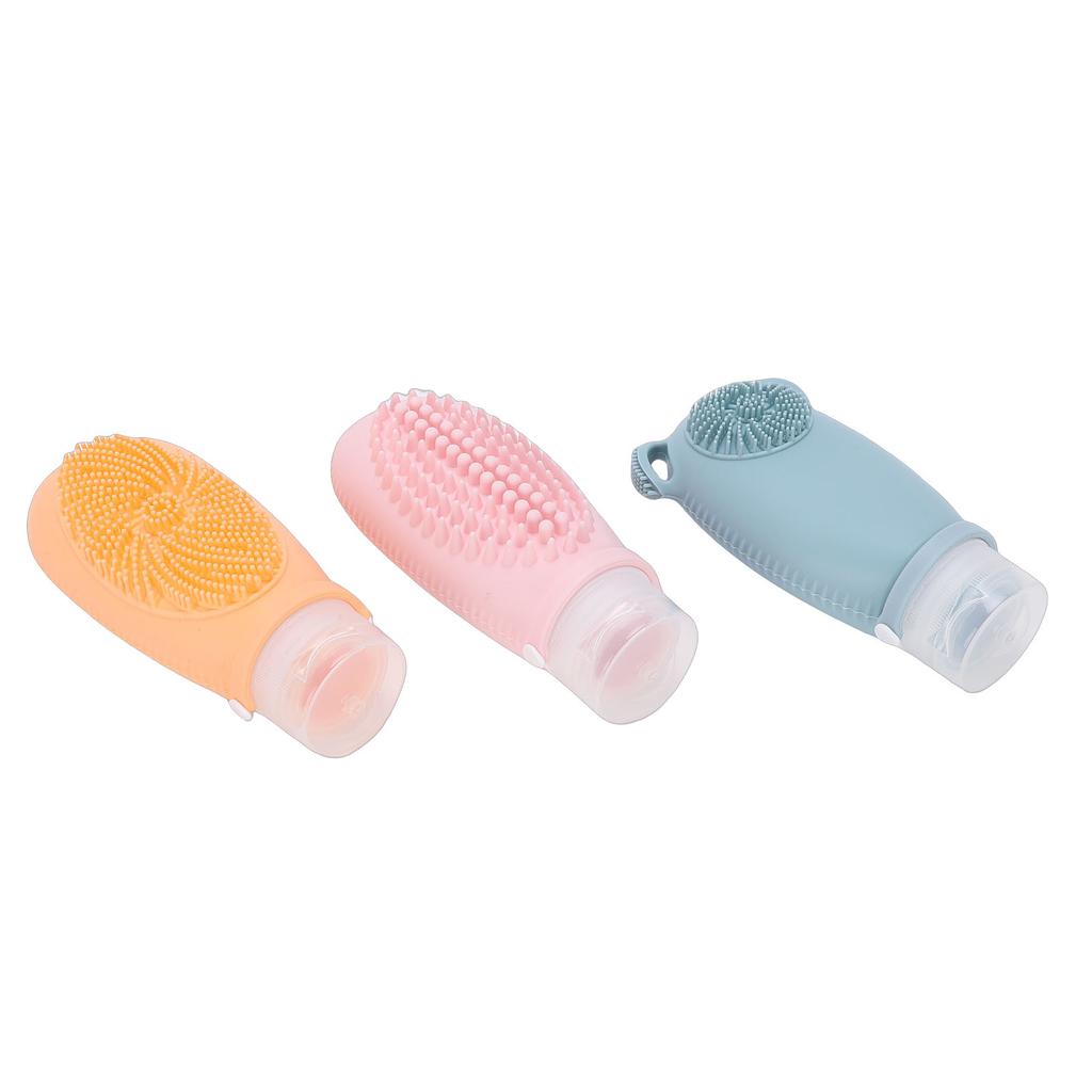 Travel Bottles for Toiletries Squeezable Silicone Toiletry Bottles for Shampoo Conditioner 100ml