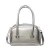 High-End silberne kleine Tasche Damen 2025 neu beliebt vielseitige Umhängetasche Mode super heiß tragbare Bowlingtasche