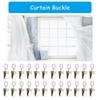 Multipurpose Hook Clips Set Of 100,Metal Curtain Clips for Curtain Bathroom Shower Curtains And Outdoor Decorations
