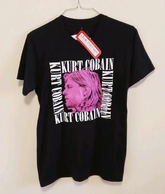 Kurt Cobain Nirvana Tee Shirt Small NWT Live Nation Merch Black