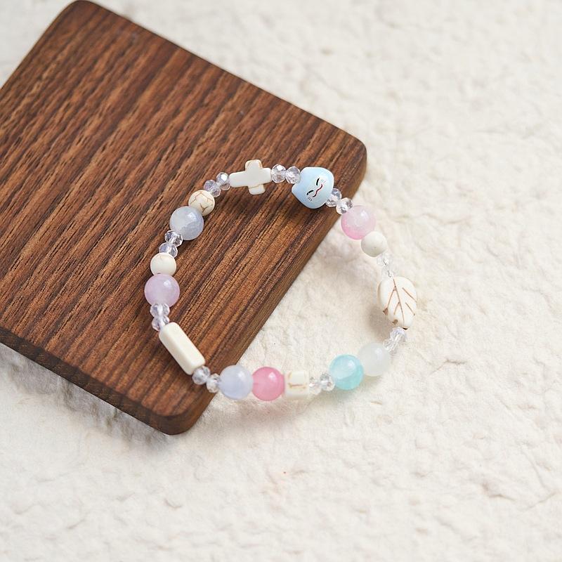 

Jingdezhen ceramic bracelet wholesale versatile rabbit jewelry literary new Chinese pink deer girl