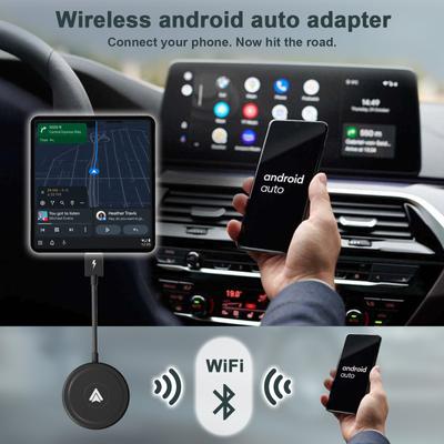 Oryginalny adapter przewodowy na bezprzewodowy CarPlay i Android Auto, Inteligentne pudełko adaptera AI do łączności samochodowej, Adapter samochodowy