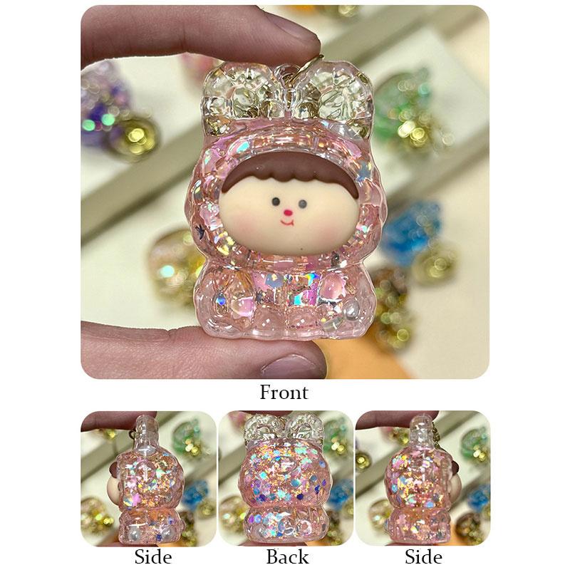 Акрил в масло зыбучие пески мигающий брелок Лилит сумка кулон настольный орнамент брелок — фото 11