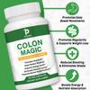Pslalae Capsules naturelles de nettoyage intestinal, contenant de la cosse de psyllium et de la feuille de séné, soulagent les ballonnements et nettoient le tube digestif.
