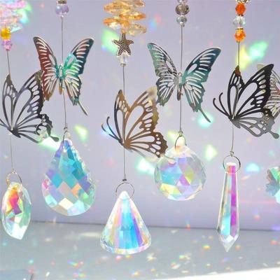  Crystals Sun Catchers Hangings Pendants for Hangings Garden Decorations