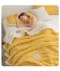 Lambswool & Taffeta Plush Multicolor Blanket - Ideal for Office, Autumn, Winter & All Seasons