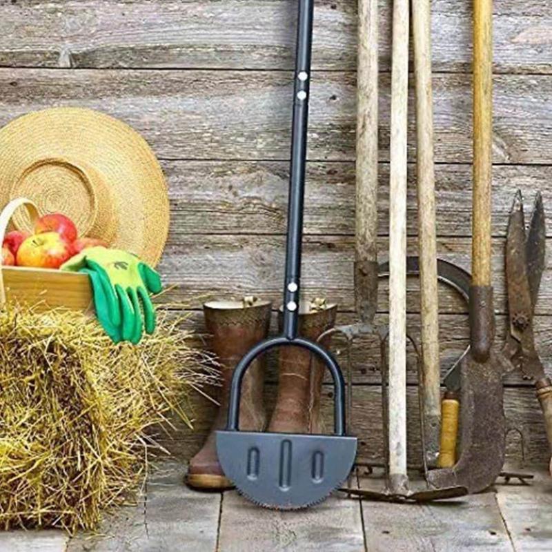 Serrated Grass Cutter Half Moon Manual Edger With T Grip Multifunctional