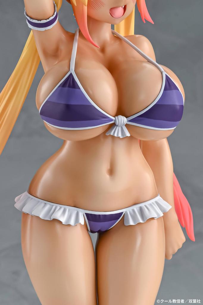 Miss Dragon Tohru Bikini Style Tan Version Scale PVC Painted Complete Figure Q-six Kobayashi's Maid 1/7