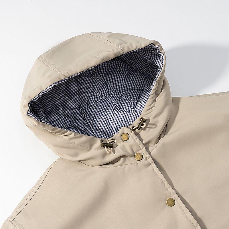 Zbzr Autumn New Women Clothes Western Style Fashion Casual All-matching Double-sided Wear Hood Cotton-Padded Coat Outerwear-