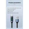 120W USB A To Type C LED Digital Display Fast Charging Data Cable Nylon Braided USB Charge Cord Type C To Type C PD 6A USB Cord