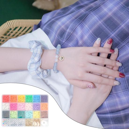 

3600 шт./компл. набор для изготовления браслетов из глиняных бусин Набор глиняных бусин с аксессуарами DIY ювелирные изделия Изготовление браслетов дружбы для девочек детей в возрасте 6+