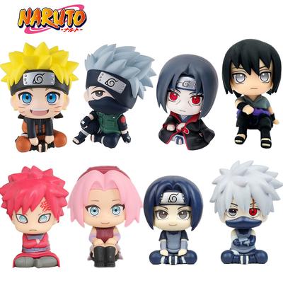 New Naruto Anime Figure Naruto Kakashi Action Figure Q Version Kawaii Sasuke Itachi Figurine Car Decoration Collection Model Toy