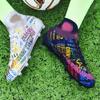 Original Mens Soccer Shoes Artificial Grass Long Spikes Field Training Football Shoes 2024 New Childrens Football Boots for Boys