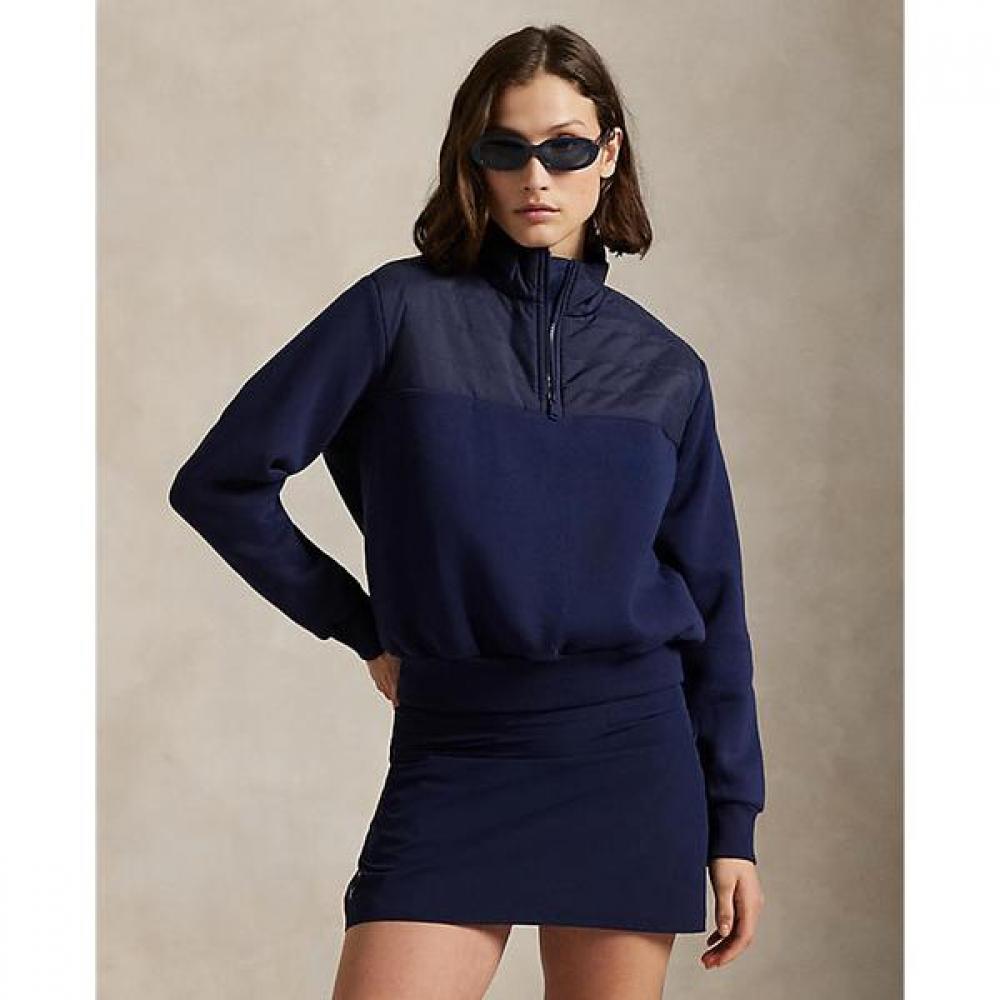 Polo Golf Women Quilted Panel Fleece Mockneck Wmxgkninfb20038410 M
