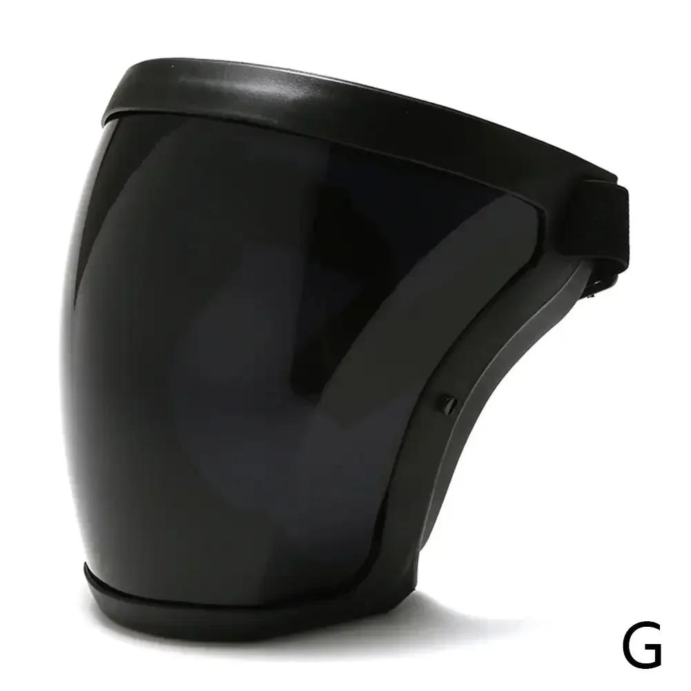 Schutz-Vollgesichtsschutzmaske Transparente Kopf-Augen-Sicherheitsabdeckung Brillen-Visier Staubdicht Winddicht Antibeschlag-Schutzbrille