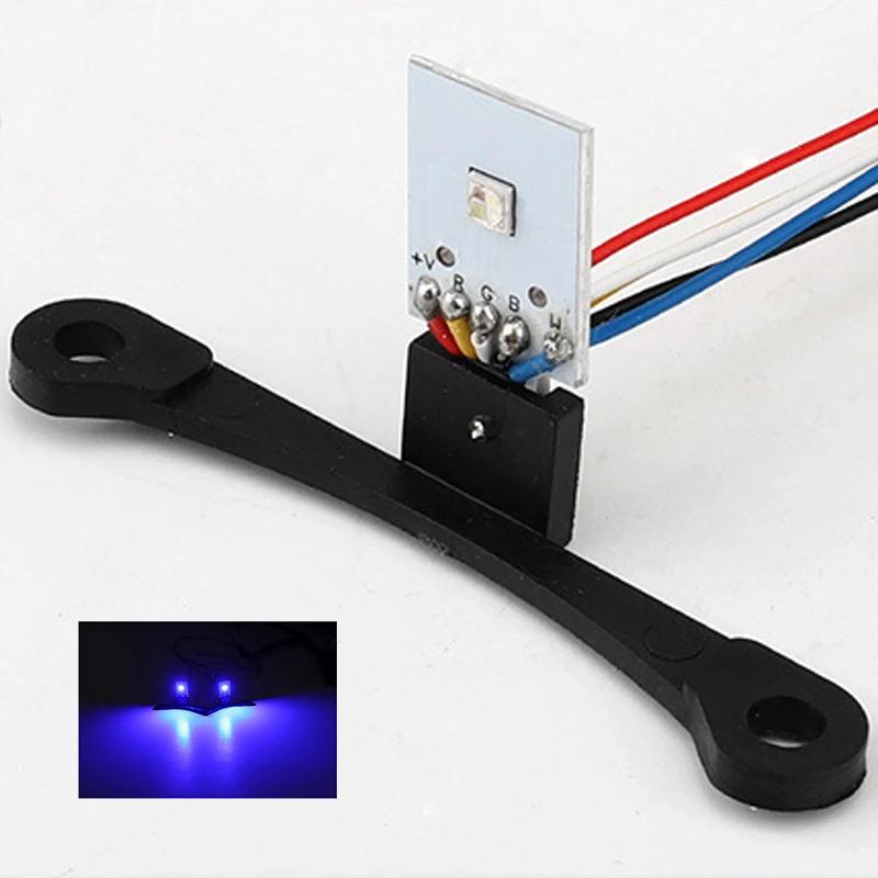 

Многоцветный светодиодный фара Halo для мотоцикла с прожектором, белая линза проектора, фара с двумя ангельскими глазками, циклон