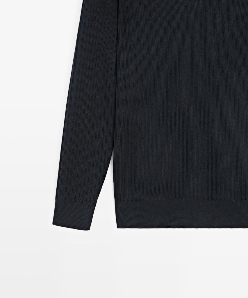 Masimodutti Cotton Blend Knit Jersey Polo