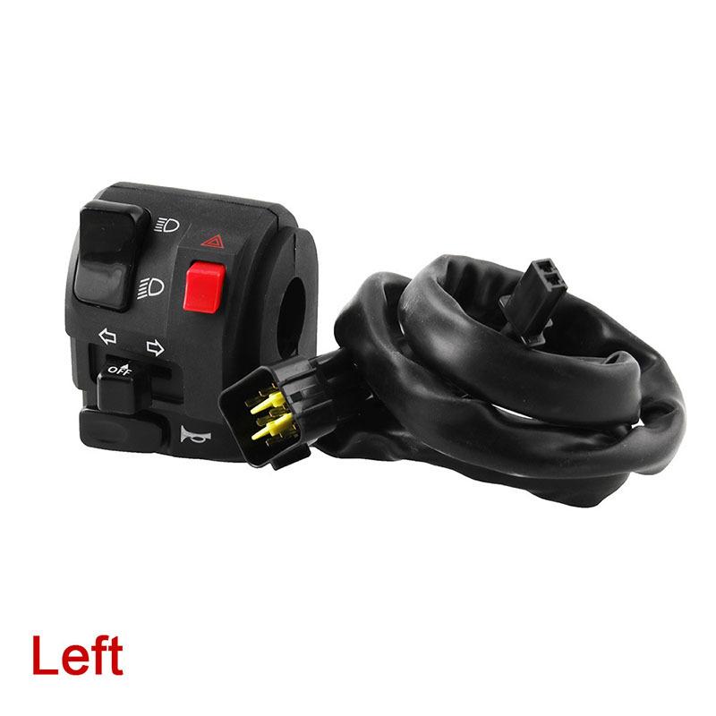 22mm Motorcycle Switches Motorbike Horn Button Turn Signal Electric Fog Lamp Light Start Handlebar Controller Switch Universal